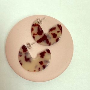 Tortoise shell earrings